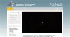 Desktop Screenshot of dr-coeln.de
