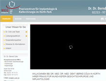 Tablet Screenshot of dr-coeln.de